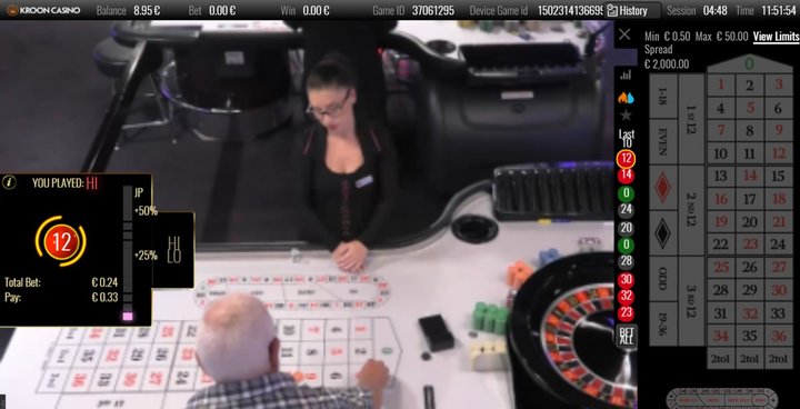 goedkoopste live roulette